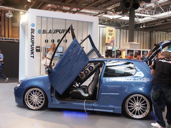 VW Golf Lambo Doors Blue
